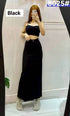 Denim Fitted Long Skirts